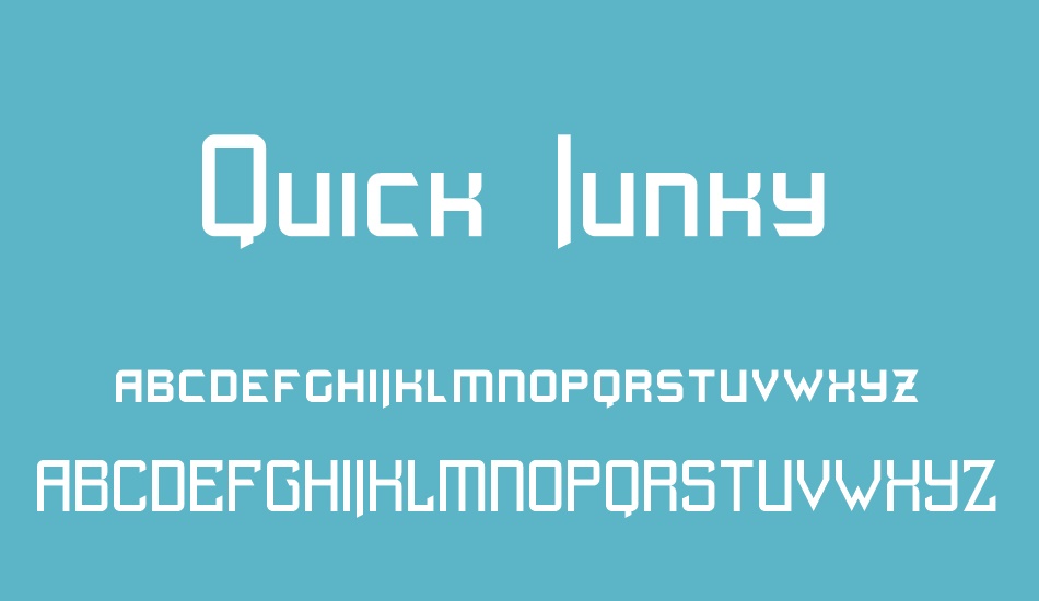 Quick Junky font