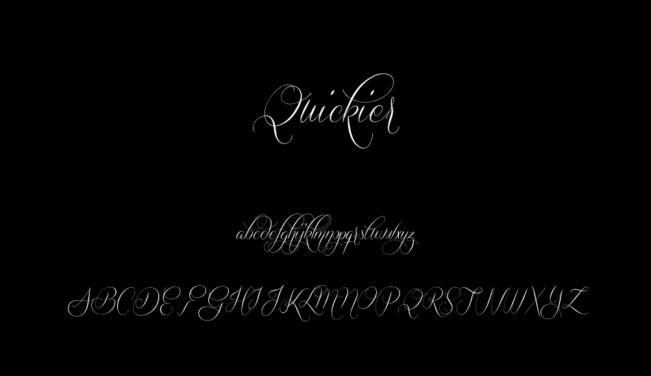 quickier-demo font