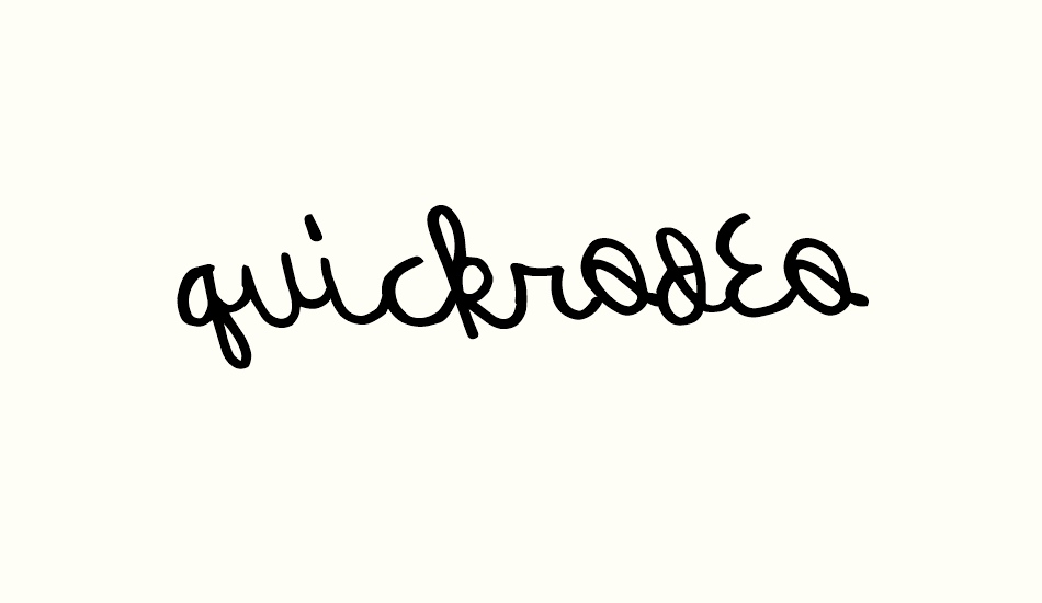 QuickRodeo font big