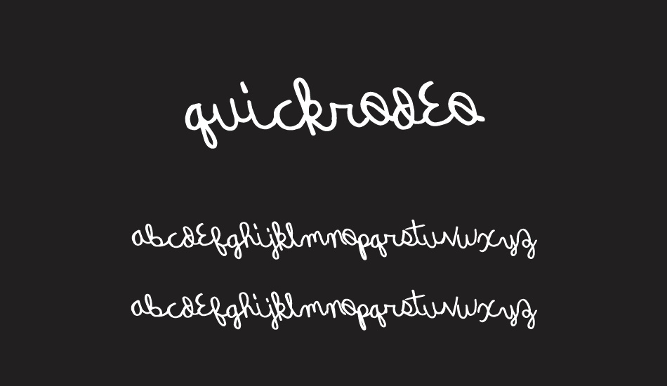 QuickRodeo font