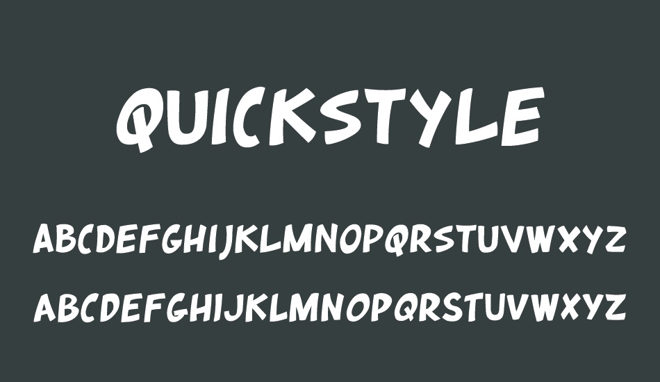 quickstyle font
