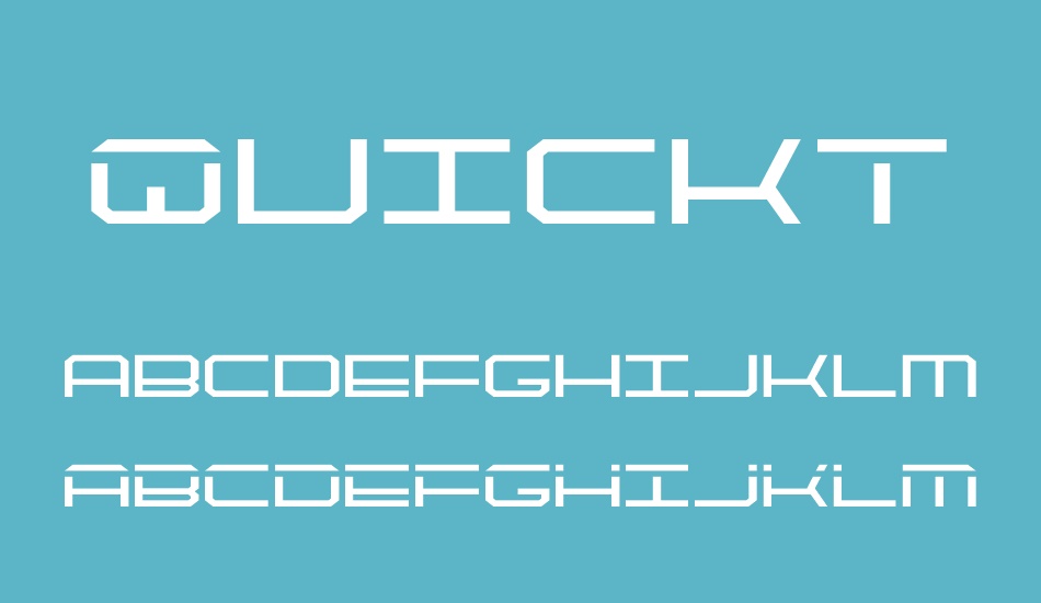 QuickTech font