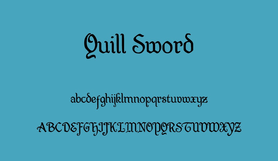 Quill Sword font