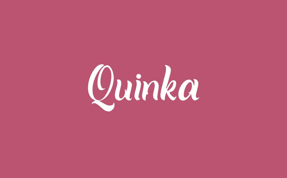 Quinka font big