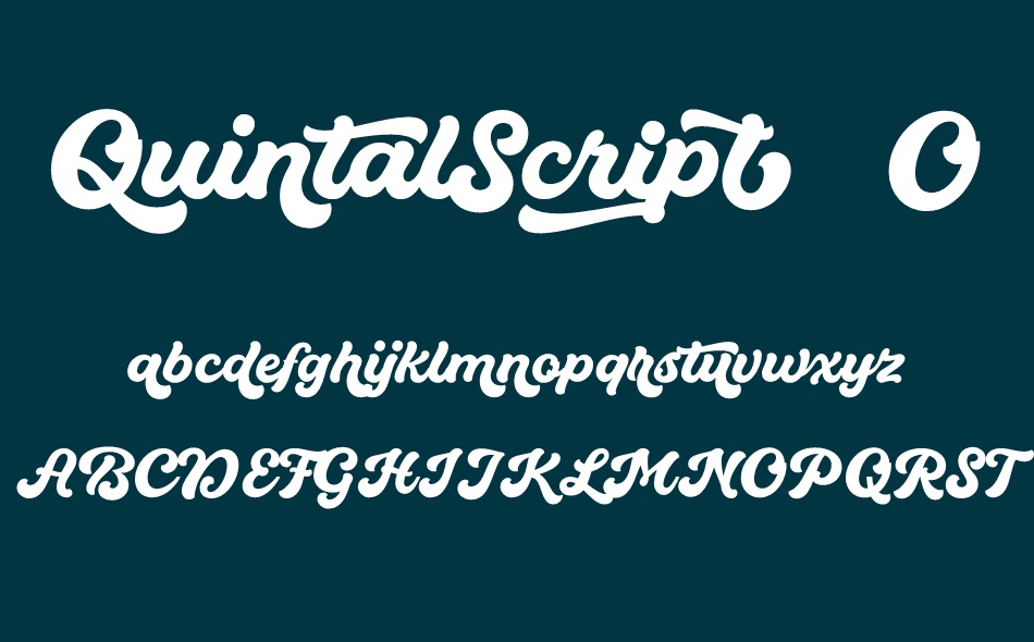 Quintal Script font