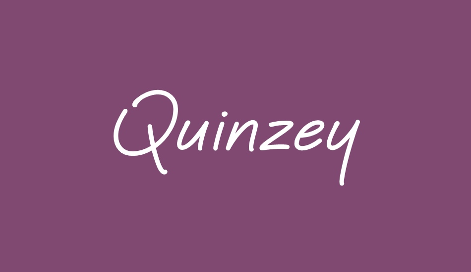 Quinzey font big