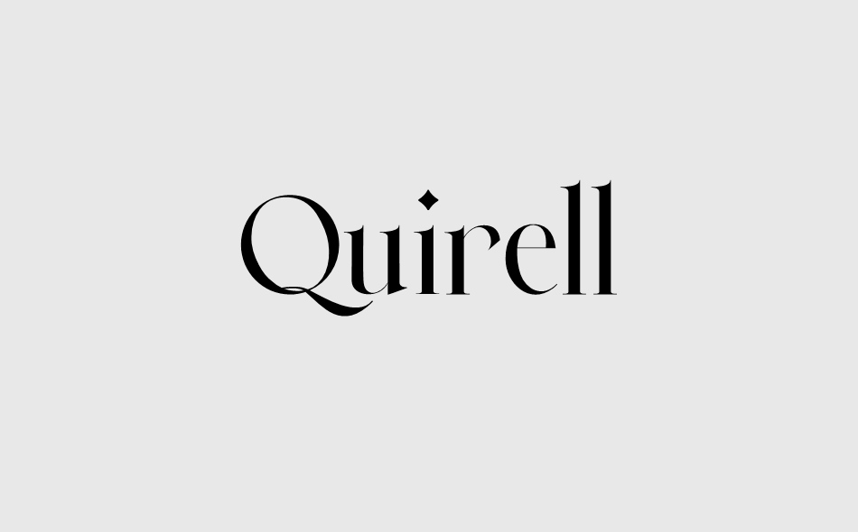 Quirell font big