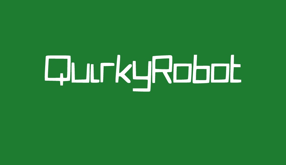 QuirkyRobot font big