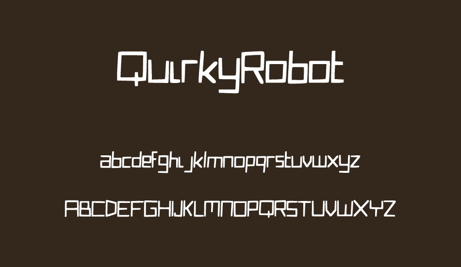 QuirkyRobot font