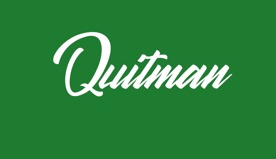 Quitman font big