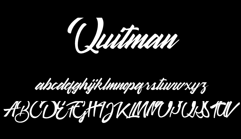 Quitman font