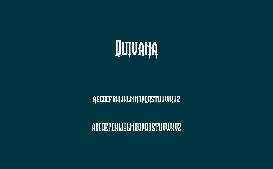 Quivana font