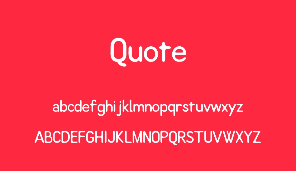 Quote font