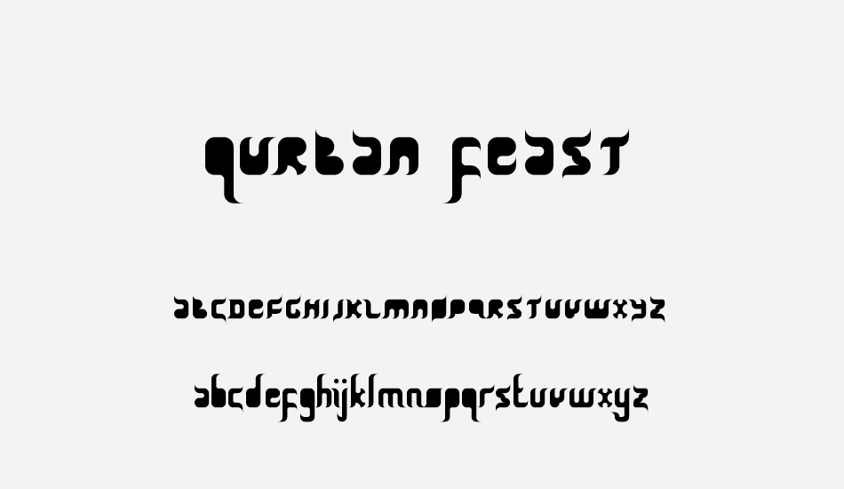 Qurban Feast font