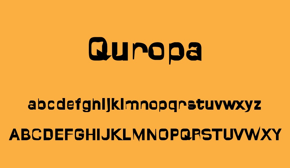 Quropa font
