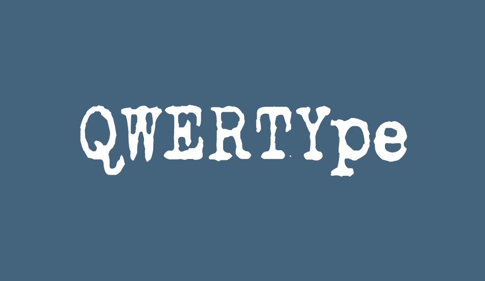 QWERTYpe font big