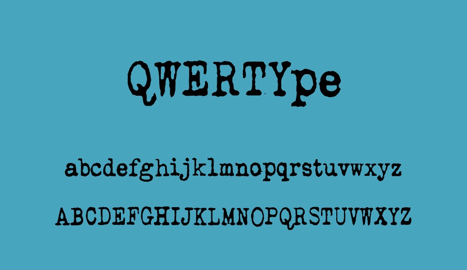 QWERTYpe font