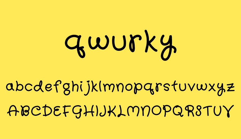 qwurky font