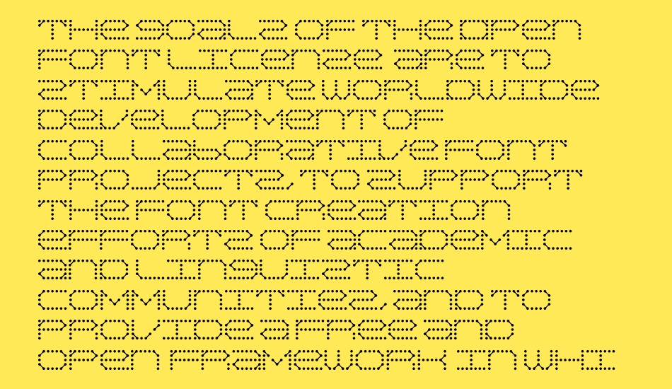 QZ Teletype font 1