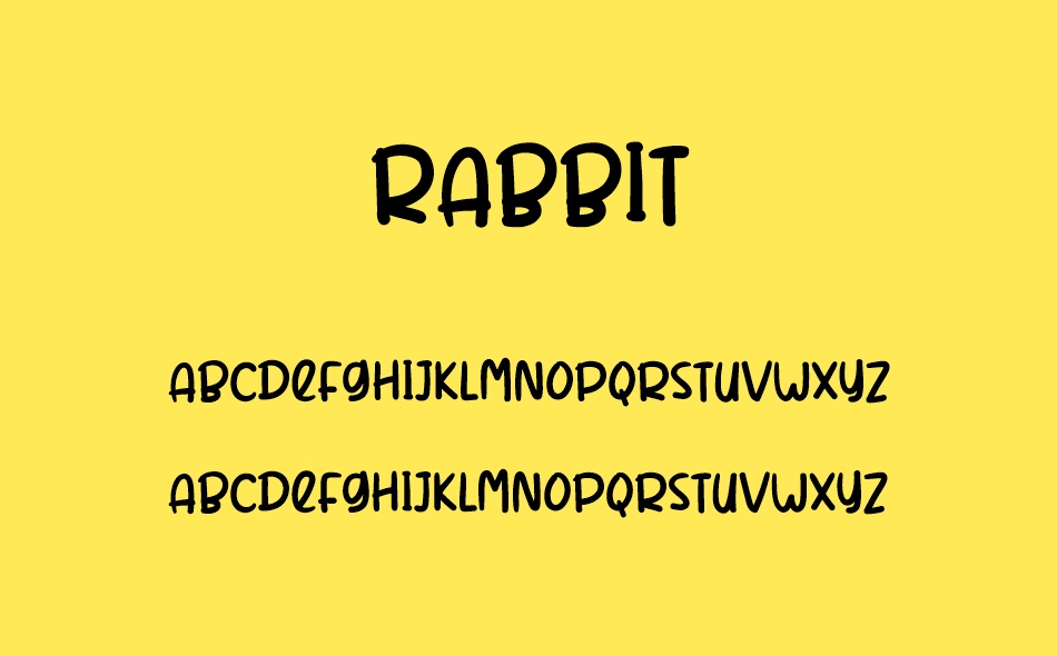 Rabbit font