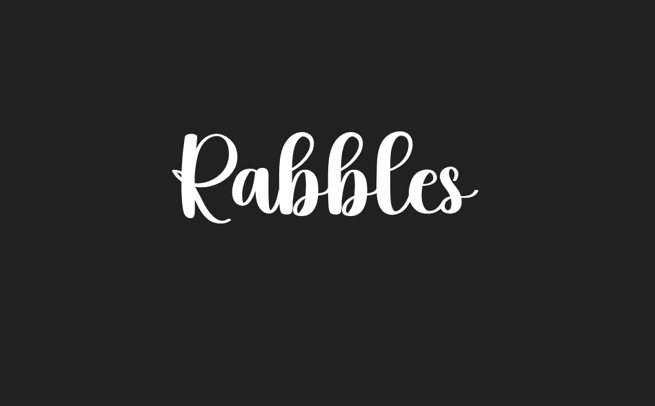 Rabbles font big