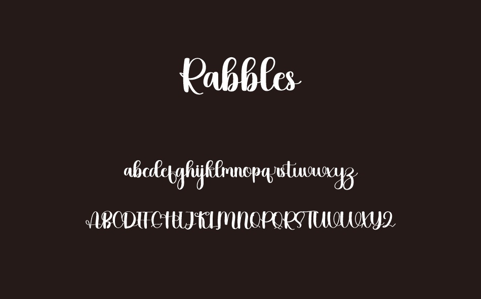 Rabbles font