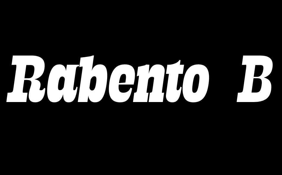 Rabento font big