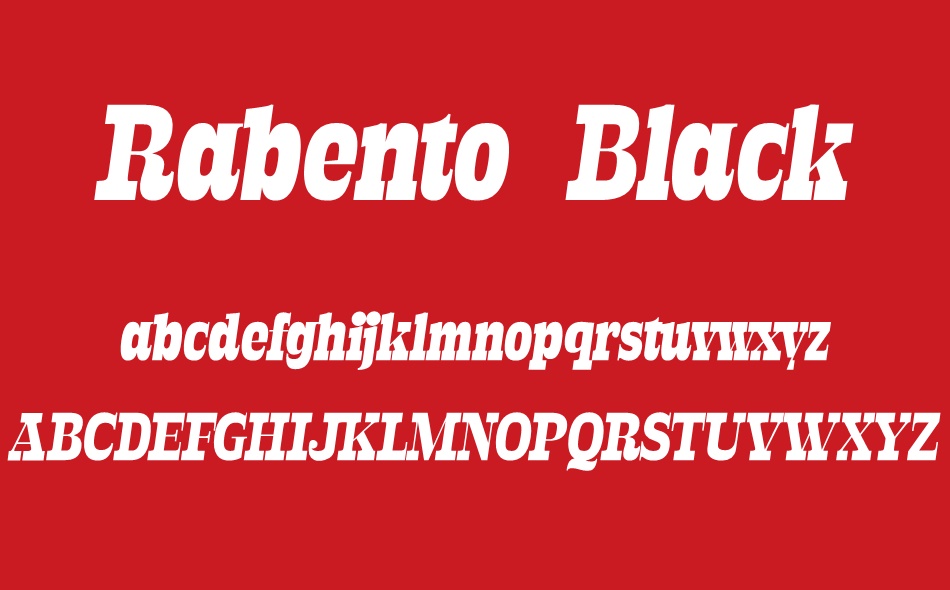 Rabento font