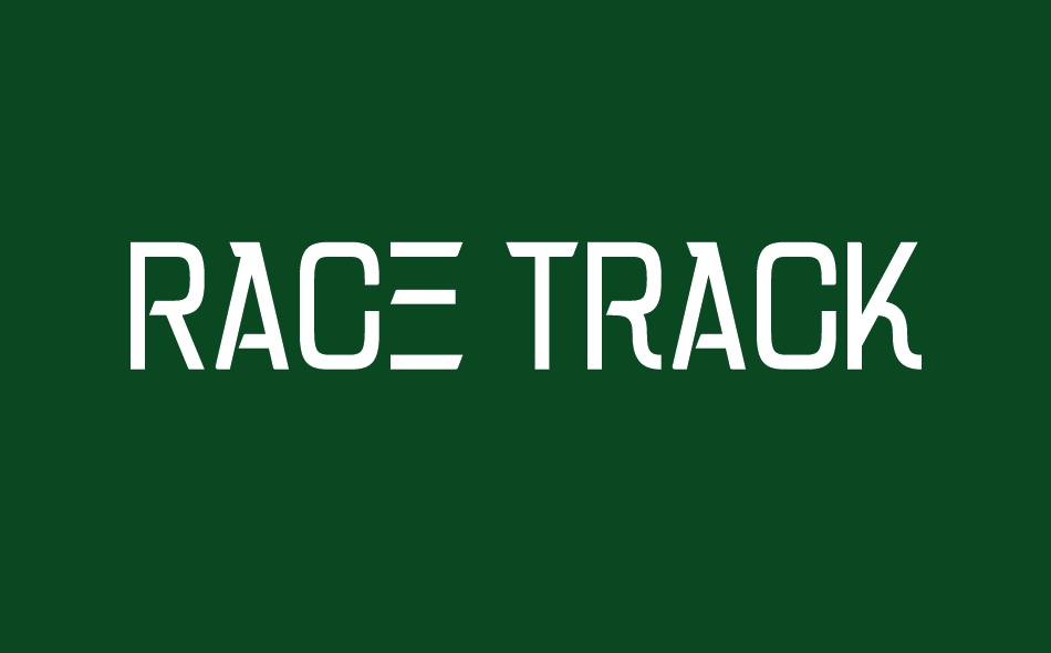 Race Track font big