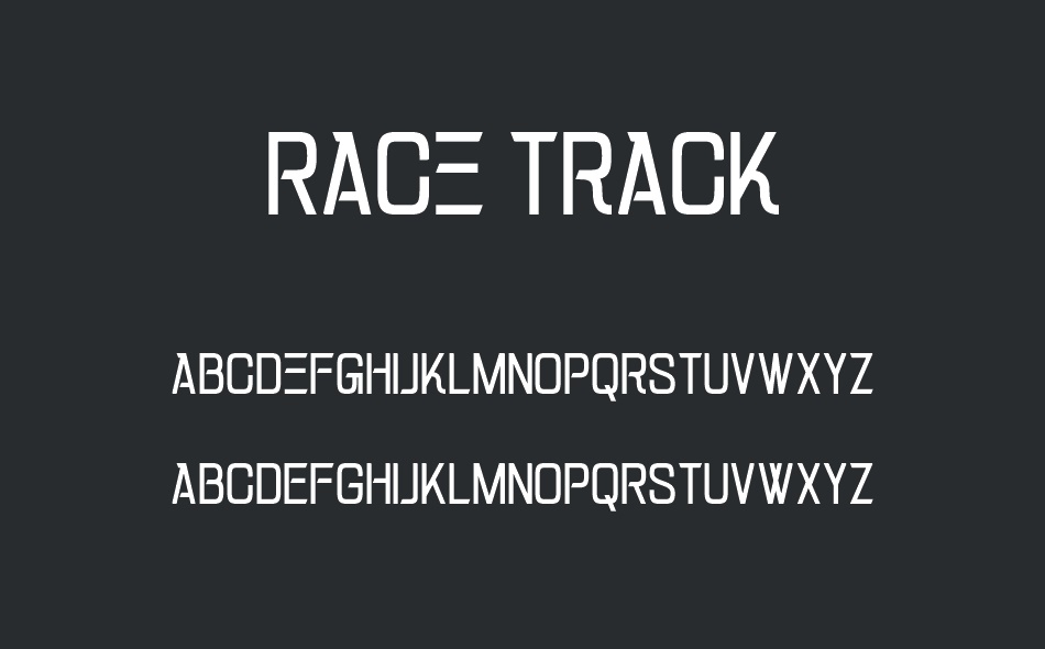 Race Track font
