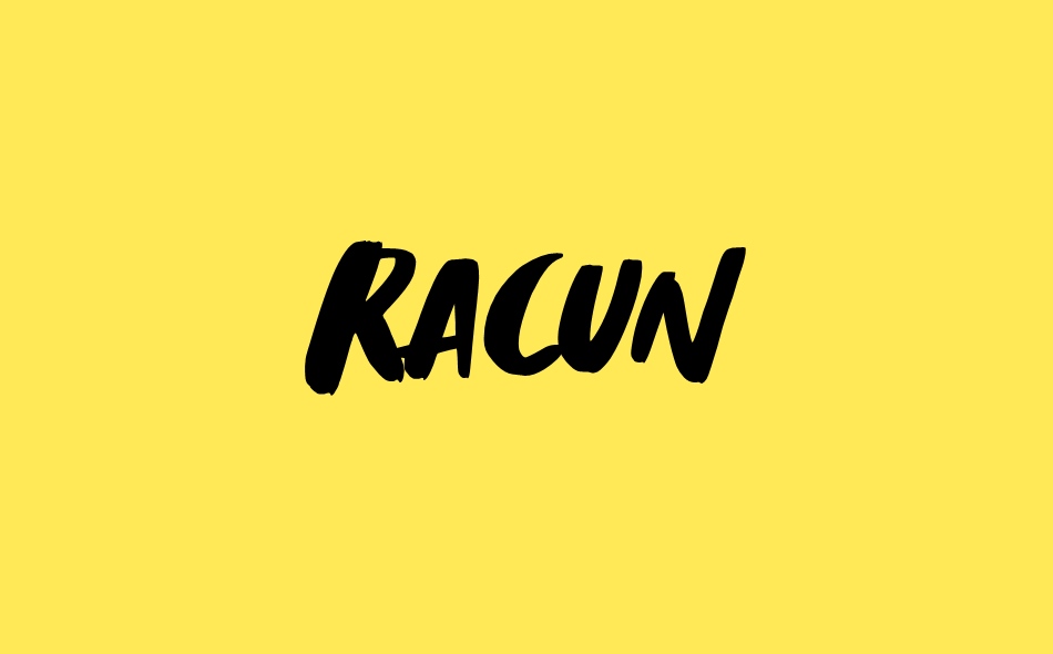 Racun font big