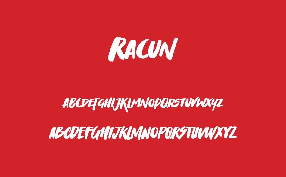 Racun font