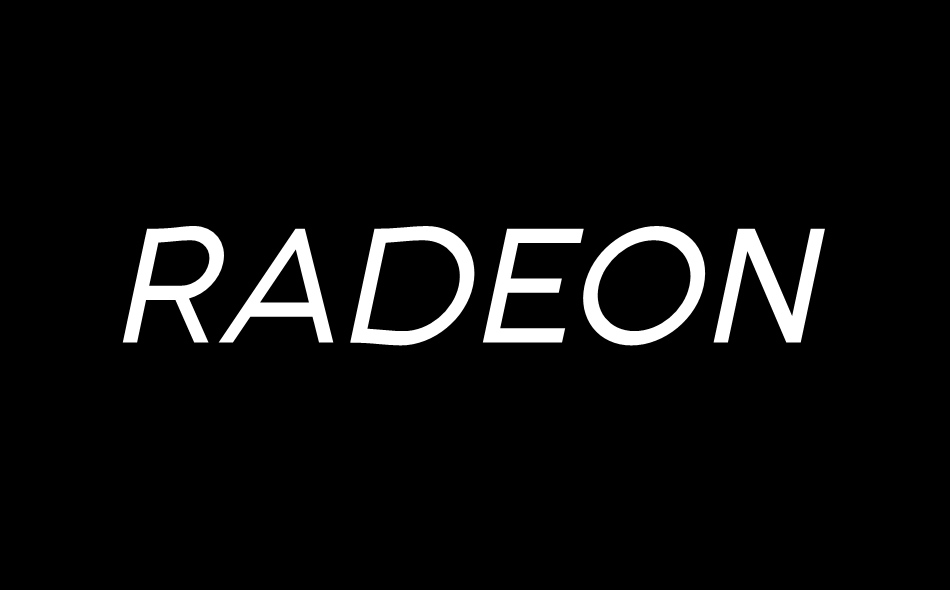 Radeon font big