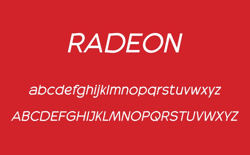 Radeon font