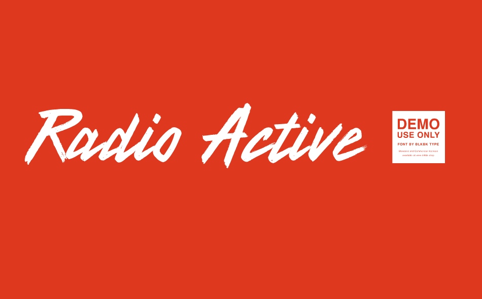 Radio Active font big