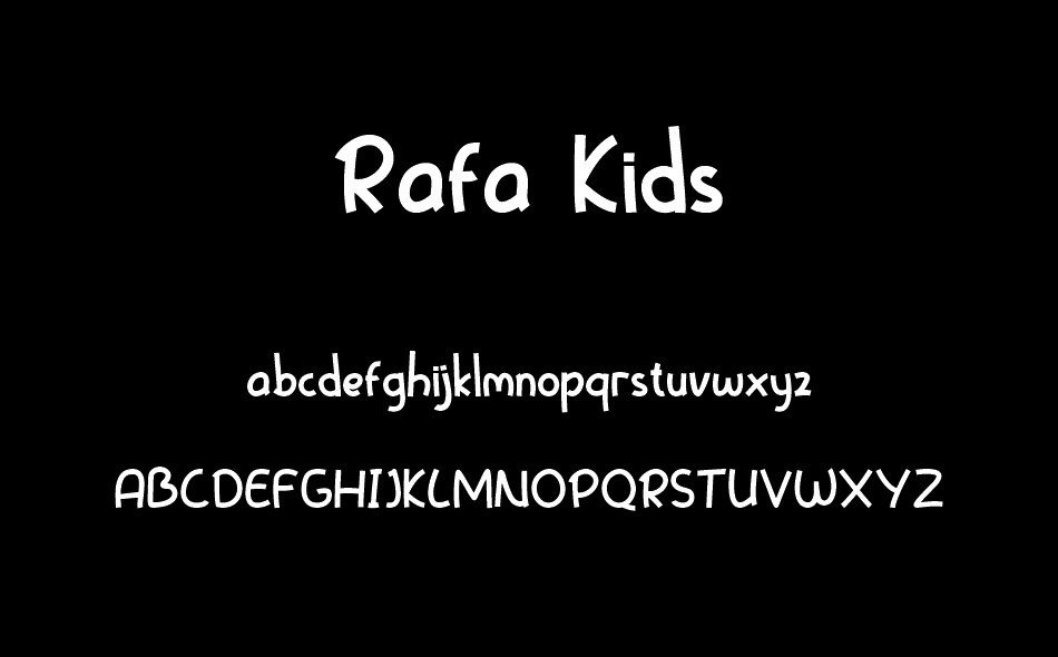 Rafa Kids font