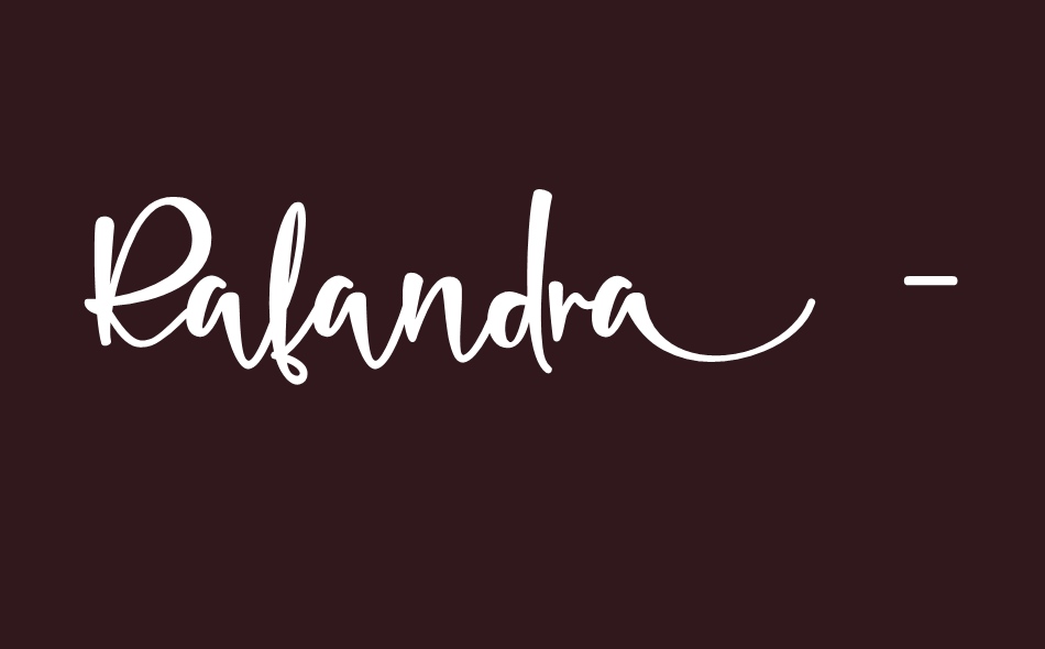 Rafandra font big