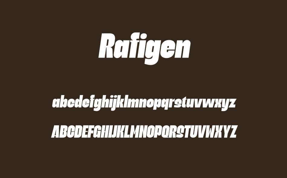 Rafigen font