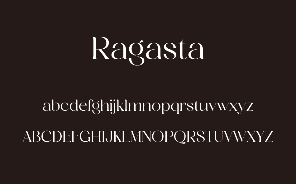 Ragasta font