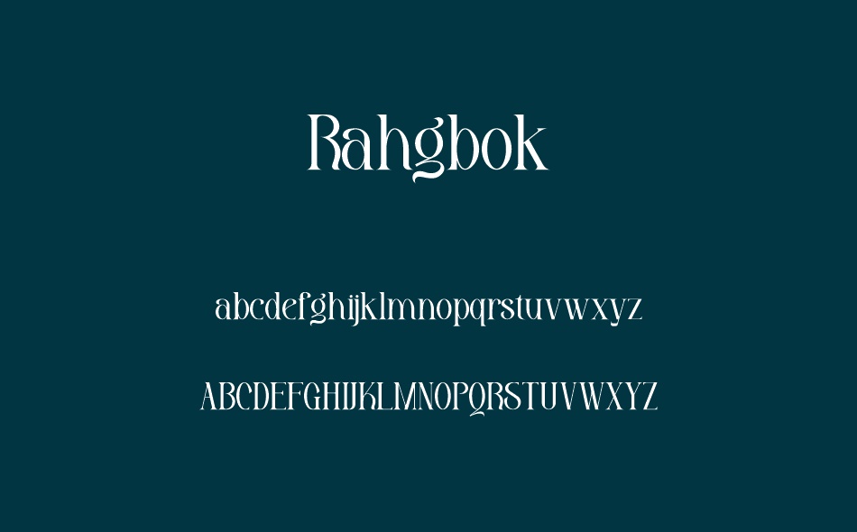 Rahgbok font