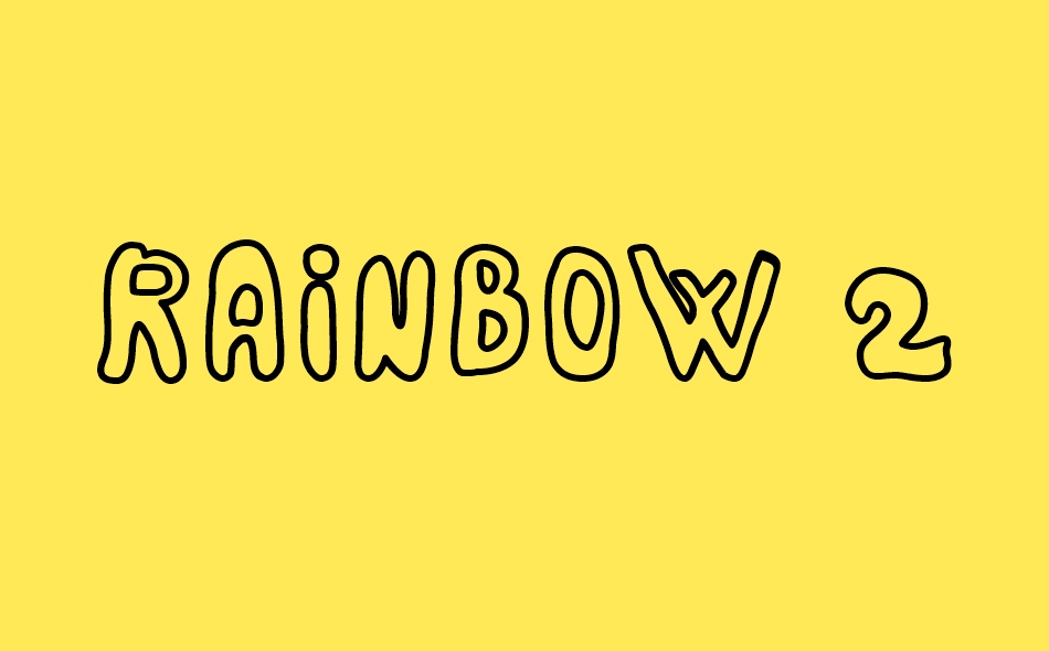 Rainbow 2000 font big