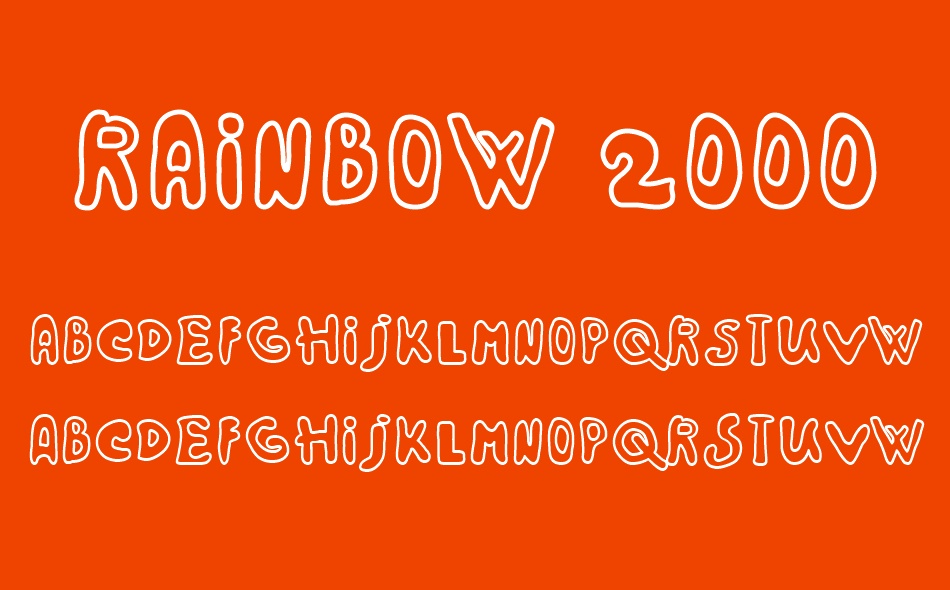 Rainbow 2000 font