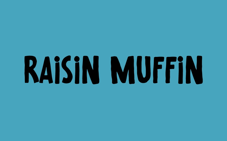 Raisin Muffin font big