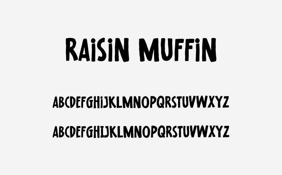 Raisin Muffin font