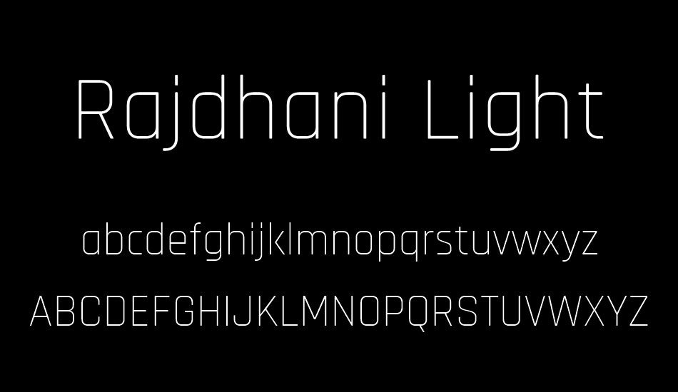 rajdhani-light font