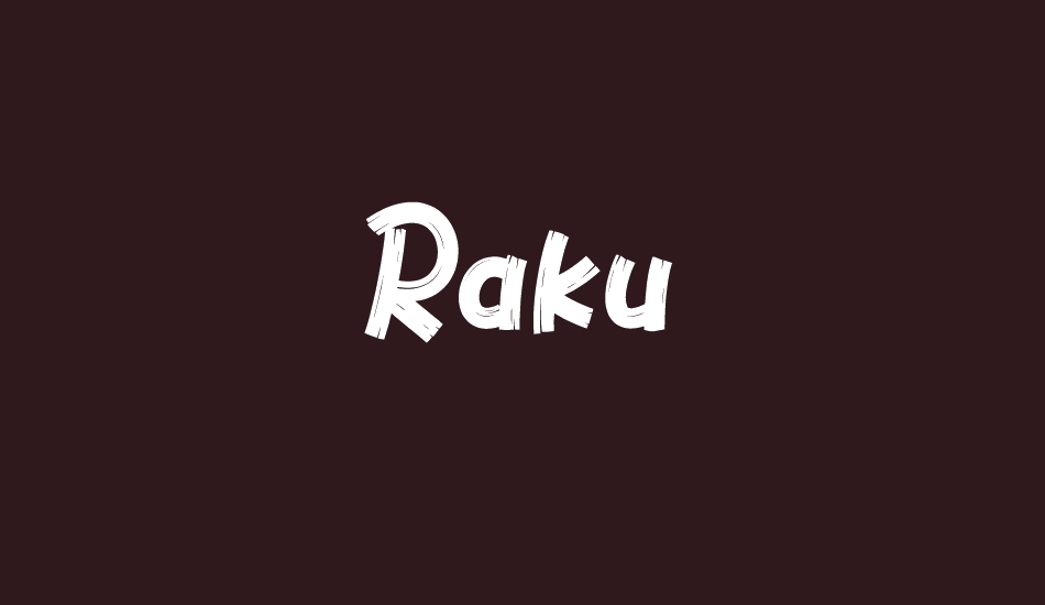 raku font big