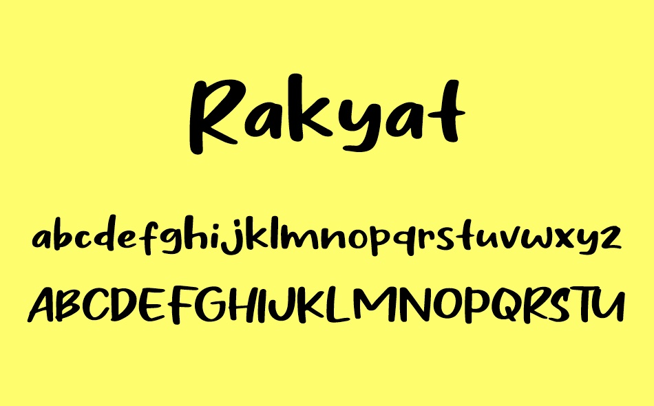 Rakyat font