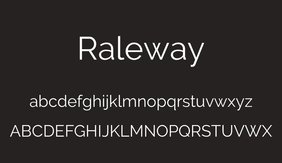 raleway font