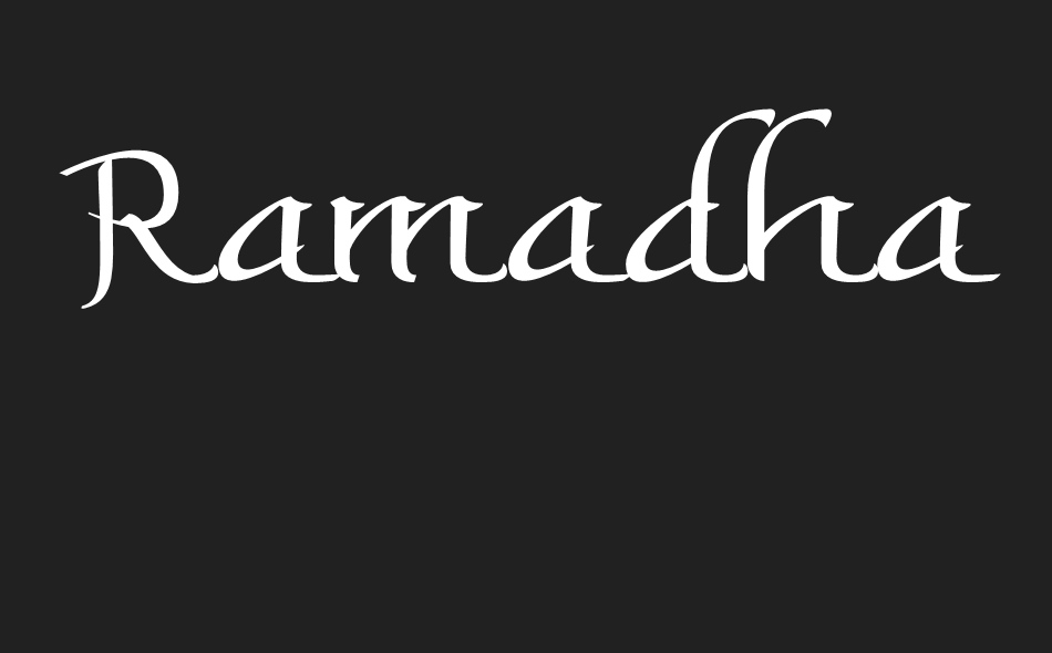 Ramadhan Mubarokan font big