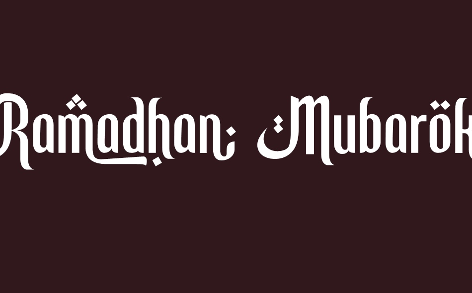 Ramadhan Mubarok font big